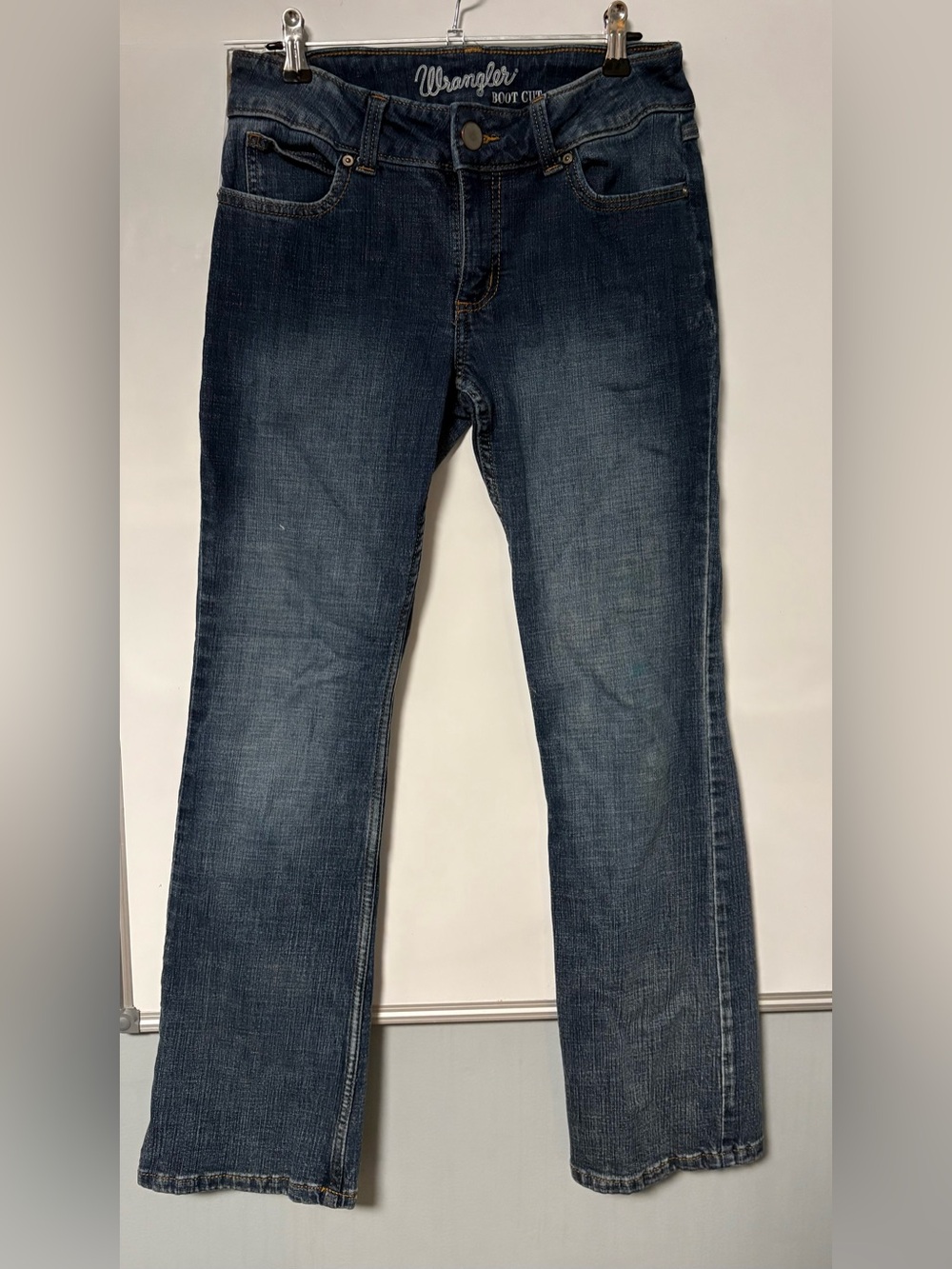 Wrangler Juniors Dark Indigo Bootcut Jeans Size 5x32